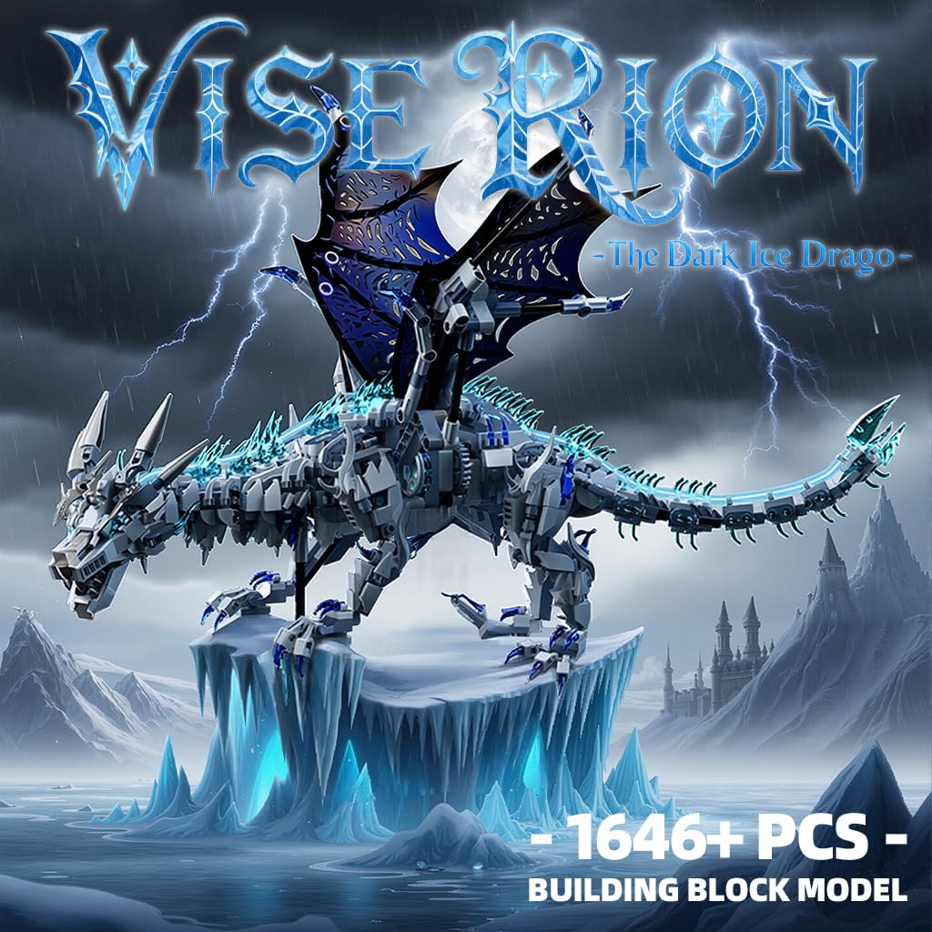Myth Qholve Dark Ice Dragon head-motion highlight for interactive building.