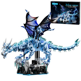 Myth Qholve Dark Ice Dragon head moves for dynamic display and posing