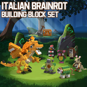 Myth Qholve Italian Brain Rot kangaroo figure ideal for creative builds.