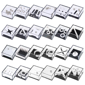 Mytothfy 24-pack brain teaser cubes close-up of vibrant maze challenges