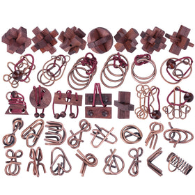 Mytothfy 36-piece brain teaser collection for adults and teens with varied difficulties for focus.