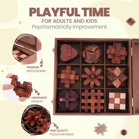 Mytothfy 3D brain teaser puzzle highlights interlocking design boosting spatial thinking.