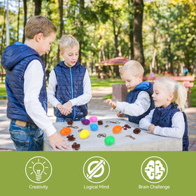 Mytothfy 3D puzzle with clear parts aids spatial reasoning