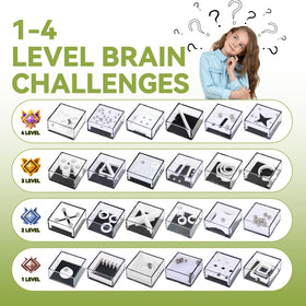 Mytothfy brain teaser cubes pack shot highlights durable acrylic construction