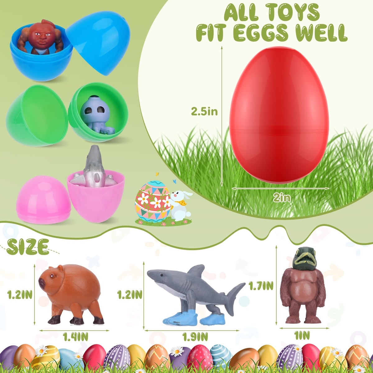 Durable Mytothfy Easter eggs made from premium plastic for repeated use.