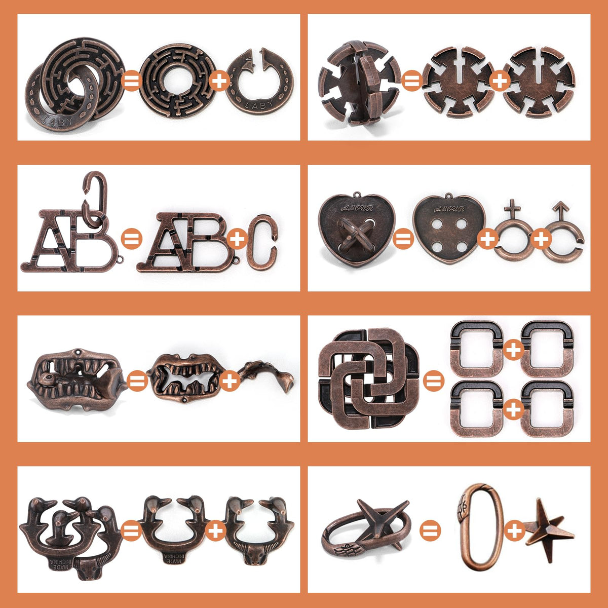 Mytothfy interlocking 3D puzzle for portable, on-the-go focus.