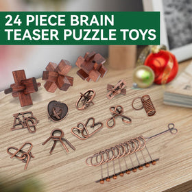 Mytothfy interlocking wooden puzzles, detailed view, showcasing smart challenge and creativity boost.