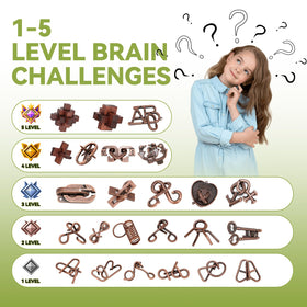 Mytothfy metal 3D brain teaser engages fine motor skills and problem solving.