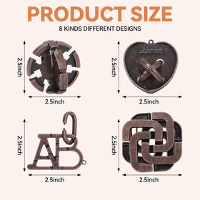 Mytothfy puzzle combines stainless steel and wood for durability and smooth edges.