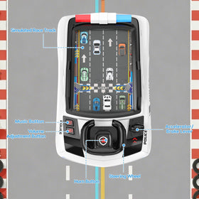Mytothfy steering wheel toy horn and sounds emphasize engaging audio cues for active imagination.