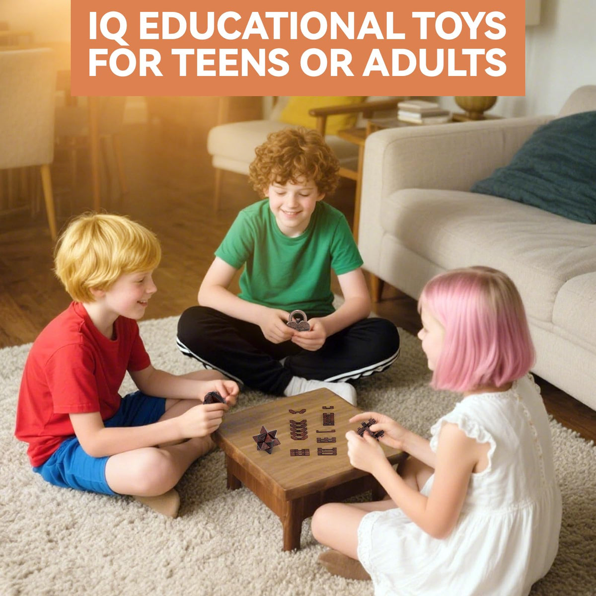 Mytothfy puzzle with wood and steel construction for lasting durability and safety
