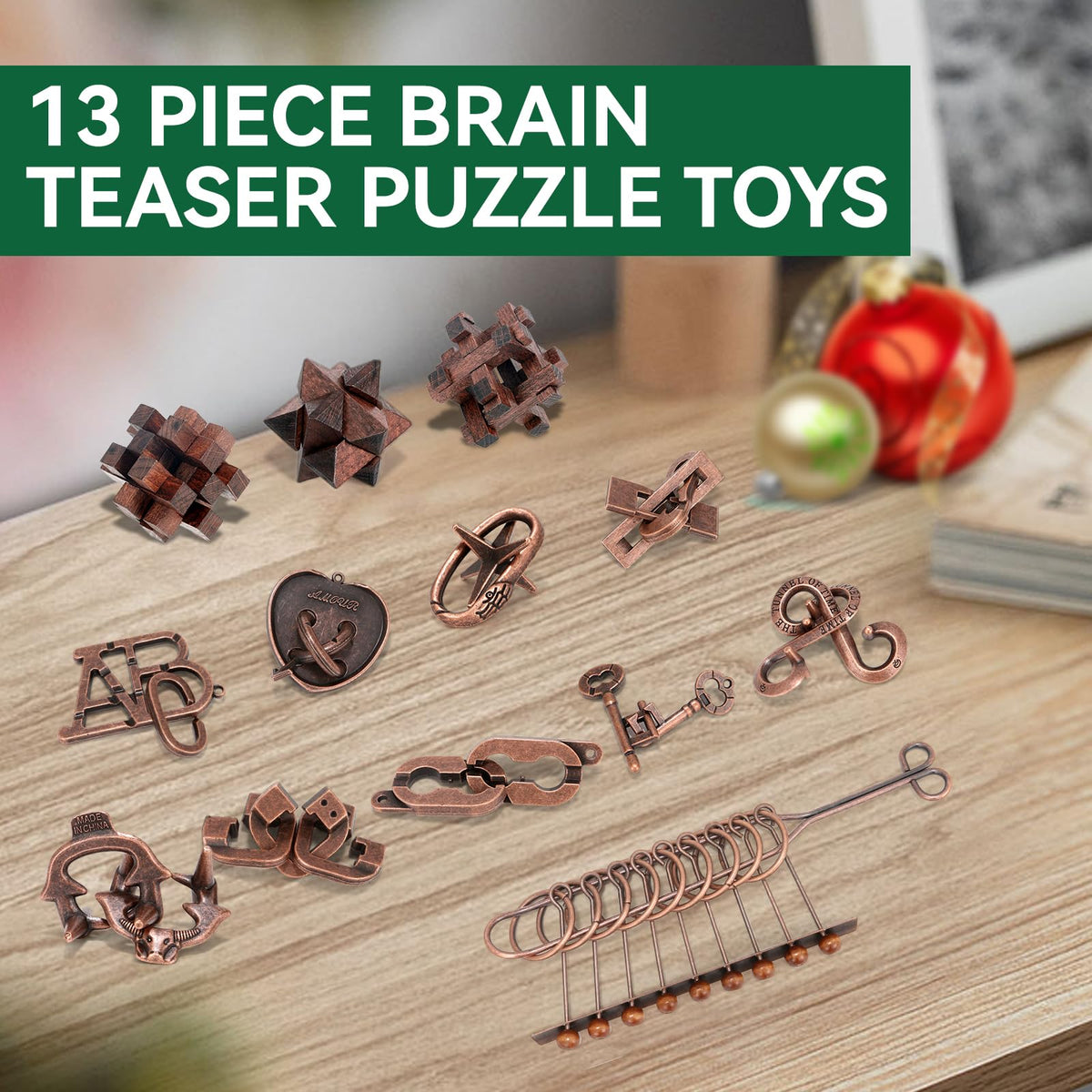 Mytothfy wooden interlocking puzzle for adults, sturdy and smooth.