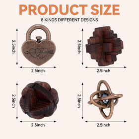 Mytothfy wooden interlocking puzzle highlights natural wood and hands-on problem solving