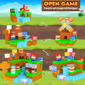 MyWodGame magnetic blocks pipe game supports spatial reasoning during construction.