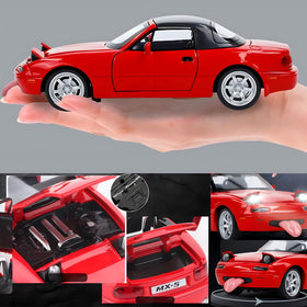 Mzexoma Miata MX-5 1:32 roadster with removable top for quick scene changes.
