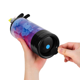 Mzopine Giant Gender Reveal Fire Extinguisher ergonomic handle close-up