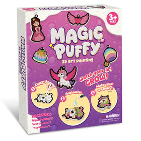 MZYTOZA Aqua Magic Puffs kit contents for creative, mess-free crafting at home.