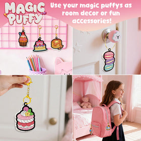 MZYTOZA Puff art display ideas for backpacks and walls.