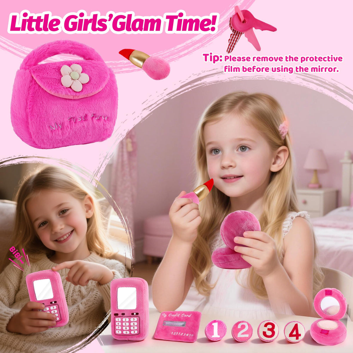 Nabance keychain with crinkle paper for interactive sensory play