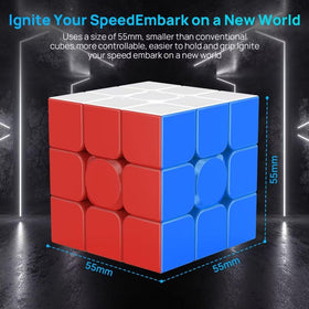 Nabreeli compact design 3x3 speed cube highlighting ergonomic grip