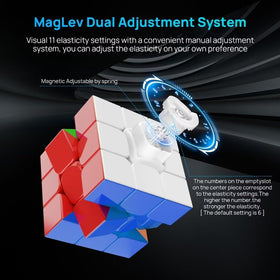 Nabreeli magnetic speed cube 3x3 magnet closeup shows 48 magnets for precise feedback