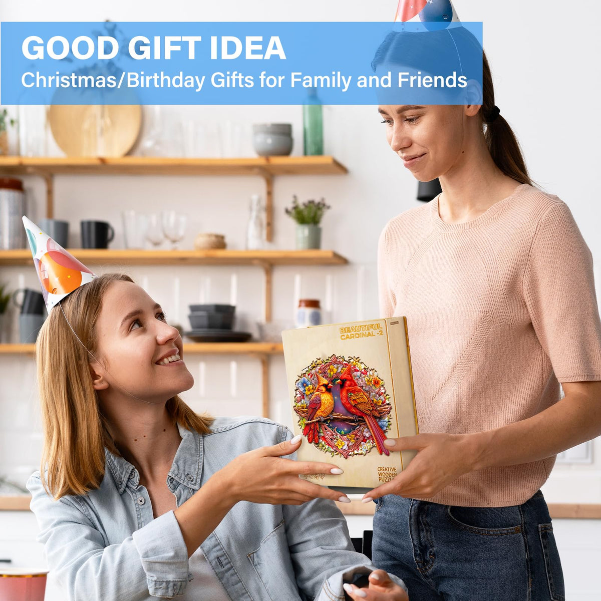 NABYSHOP Gift ready wooden box puzzle ideal for Christmas or birthday gifting