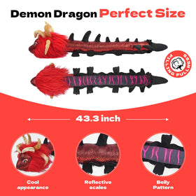 Nadou TLOZ Demon Dragon plush eyes provide a bold, captivating look.