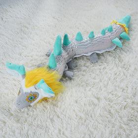 Nadou TLOZ Light Dragon plush fabric close-up highlighting soft plush texture