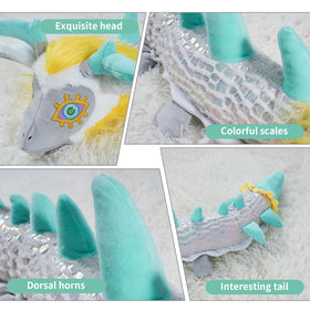 Nadou TLOZ Light Dragon plush pillow side view showing full-length comfort support
