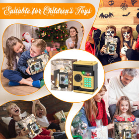 NAFEIV piggy bank battery compartment access powering interactive play