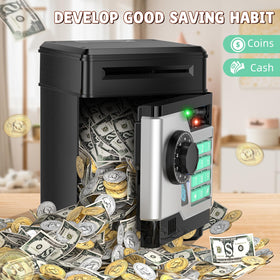 NAFEIV Piggy Bank eco-friendly ABS material is safe and durable.