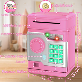 NAFEIV piggy bank music function adds friendly cues to reinforce saving habits
