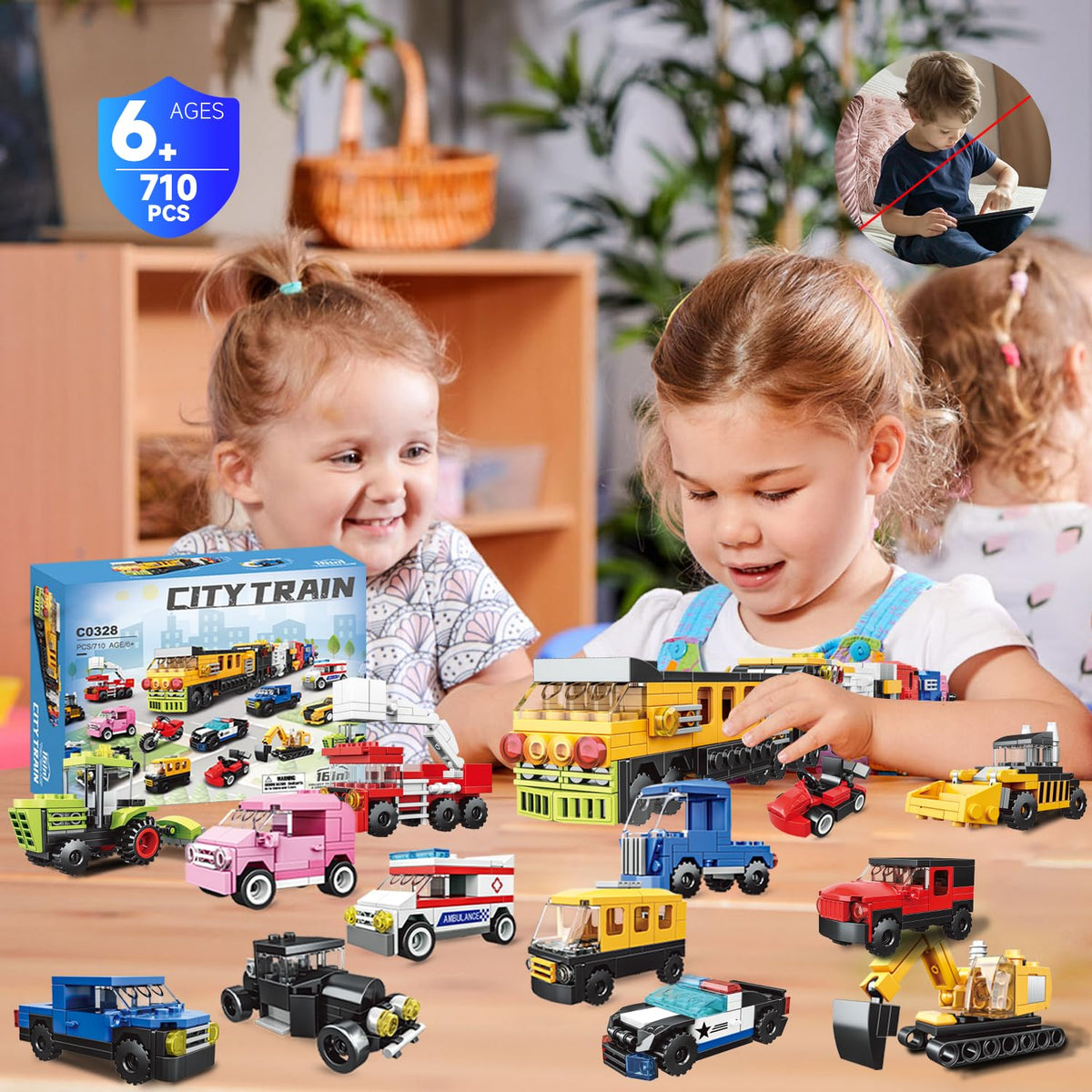 NAFONRU bumblebee car and racer sparking imaginative play