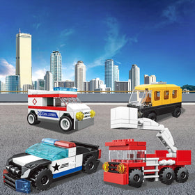 NAFONRU 710-piece construction vehicles set for extended building