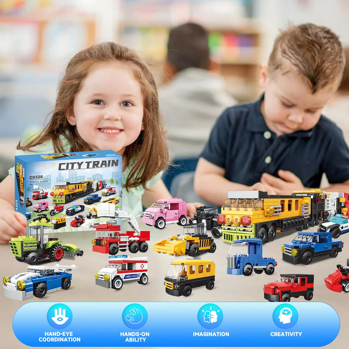 NAFONRU toy city vehicles for classroom rewards and party bags