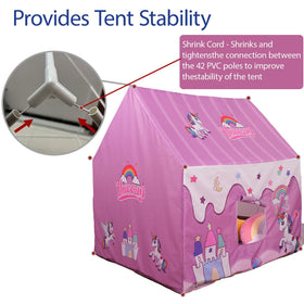 Naibrxh Princess Unicorn Castle Playhouse warranty card with reliable after-sales service.