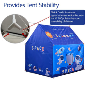 Naibrxh Space Rocket Tent washable canvas keeps colors vibrant after outdoor use