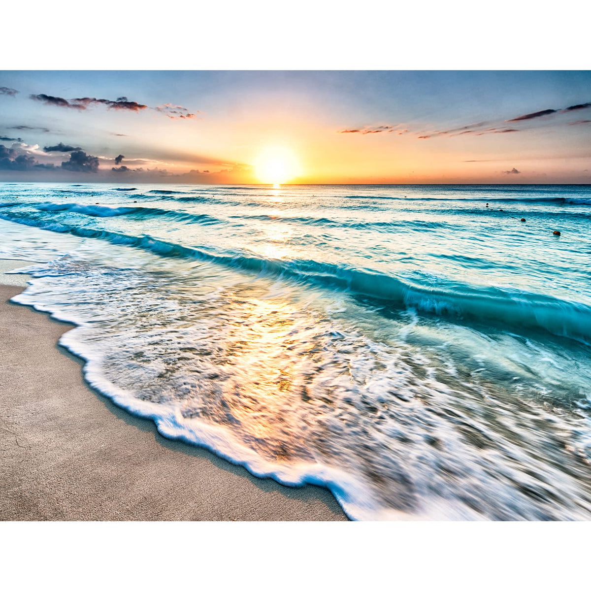 Najiaxiaowu Hawaiian Sunset Puzzle 1000 pieces—vibrant scene for family bonding.