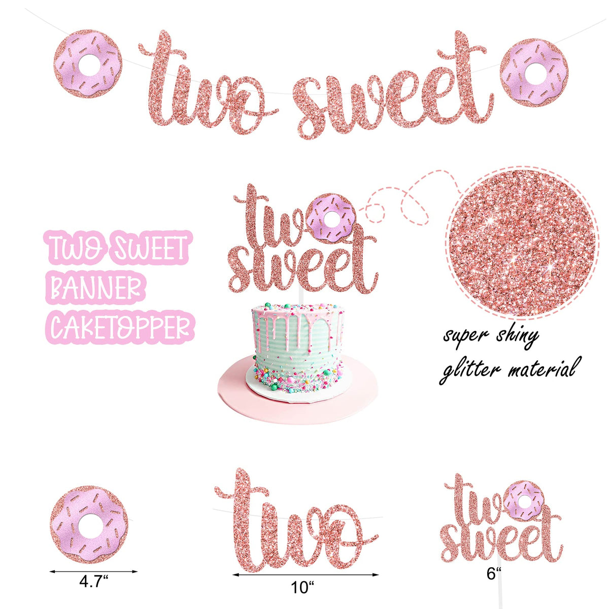 NALONER Donut balloon garland in pastel hues for memorable party photos.