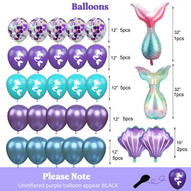 Nalyee mermaid balloon garland brightens the room with ocean-inspired hues.