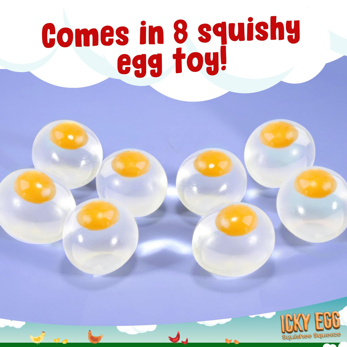Namre Splat Eggs party favors and classroom prizes