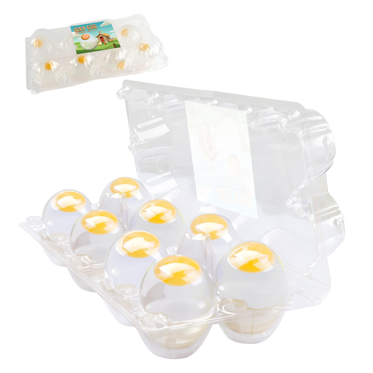 Namre Splat Egg visuals with clear yolk for sensory appeal