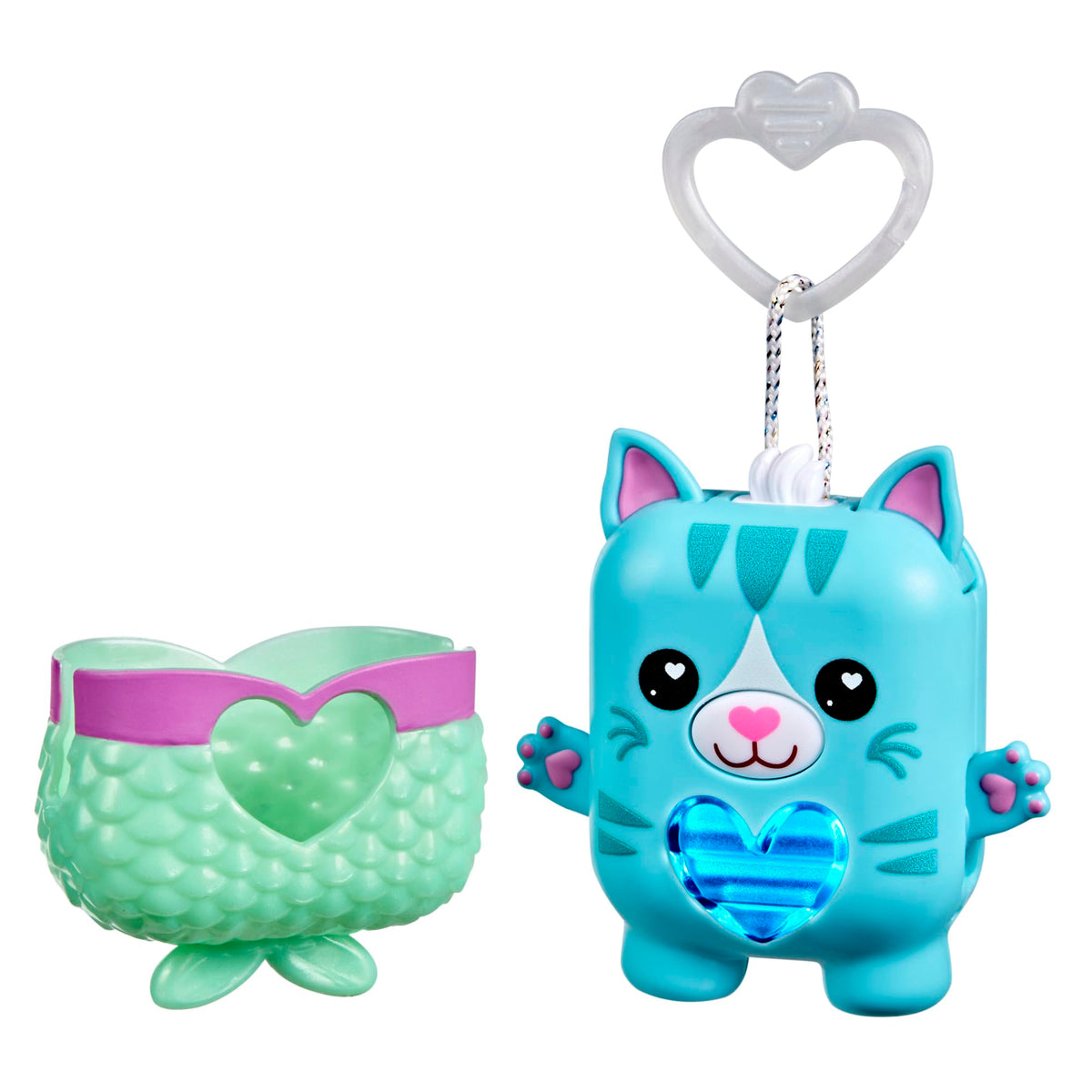Nano-MALS Pawtricia blue kitty hands and ears—interactive pet play and fidget fun.