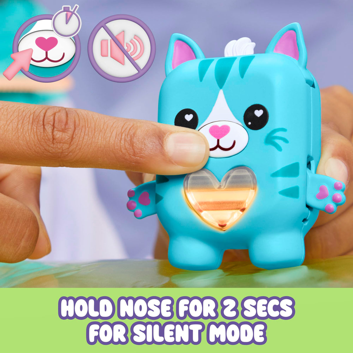 Nano-MALS Pawtricia blue kitty mermaid outfit—sensory snap-on outfit for added style.