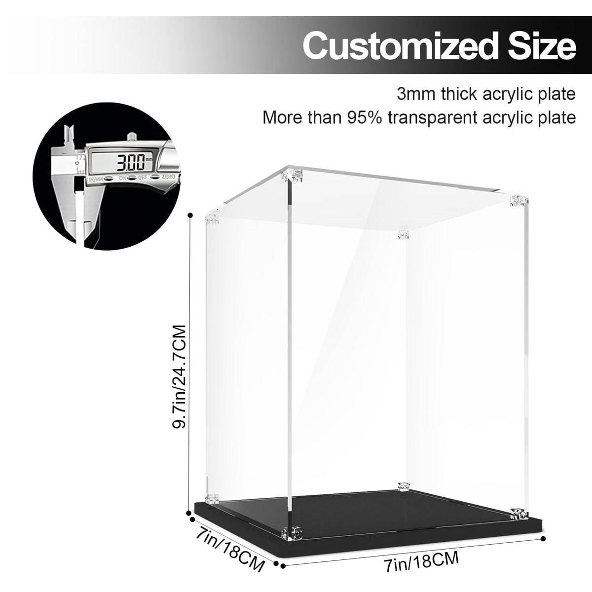 NAOCARD acrylic enclosure fits multiple LEGO helmet models for versatile setup