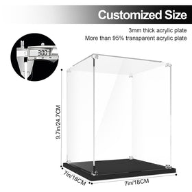 NAOCARD acrylic enclosure fits multiple LEGO helmet models for versatile setup