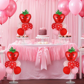 Naozinebi balloon stand cups and adhesive dots simplify setup.