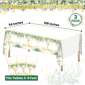 Naozinebi baptism tablecloth with waterproof protection for surfaces