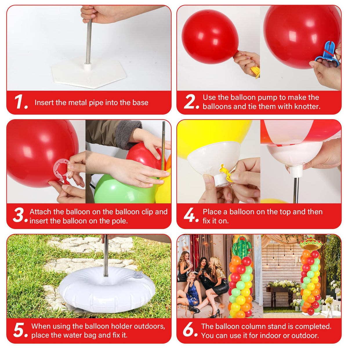 Naozinebi cactus foil balloon provides authentic fiesta accents.