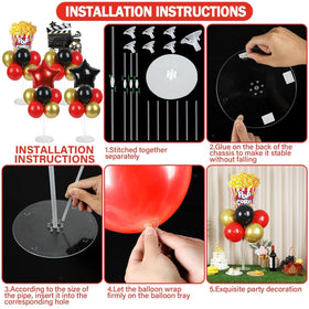 Naozinebi clapboard foil balloon highlights movie theme for photos